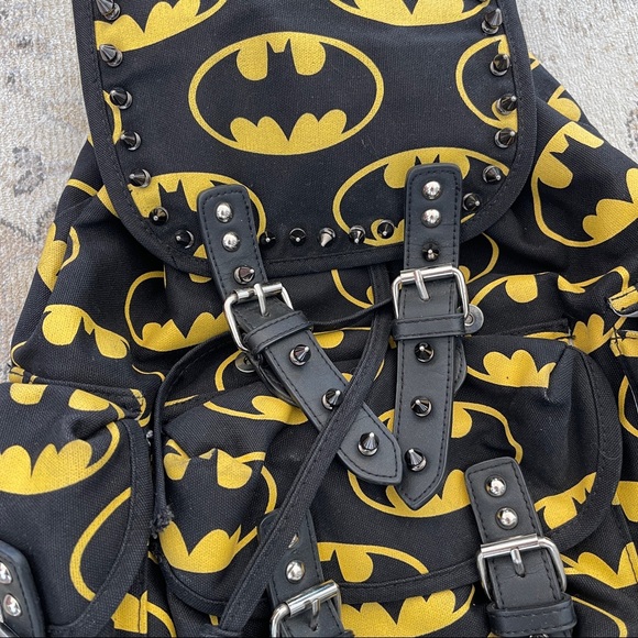 Lazy Oaf customized studded batman backpack - Picture 7 of 7